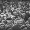1935 Предпл Ташкент Рабочие Текстильного Комбината на Митинге