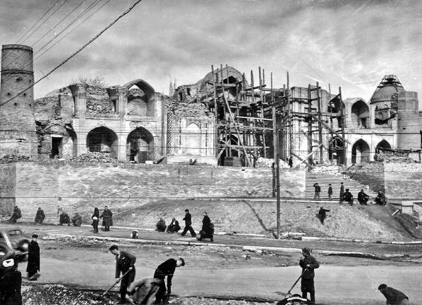 1954 Ташкент Медресе Кукельдаш Во Время Реставрации