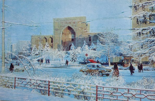 1960 Предпл Ташкент Зимой Медресе Кукельдаш