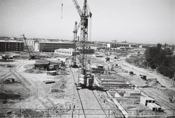 1968 Предпл Ташкент Строительство в Микрорайоне