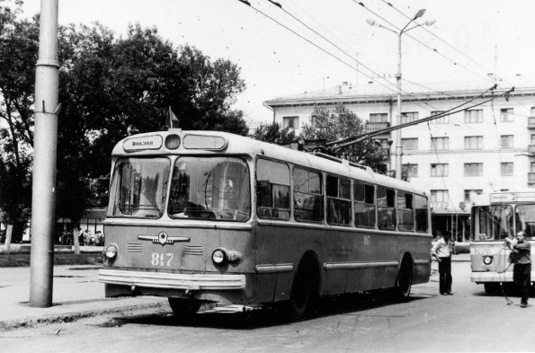 1977 Ташкент Троллейбус у ЖД Вокзала