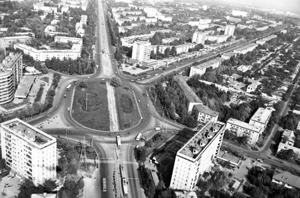 1983 Ташкент Проспек Горького с Высоты Птичьего Полета