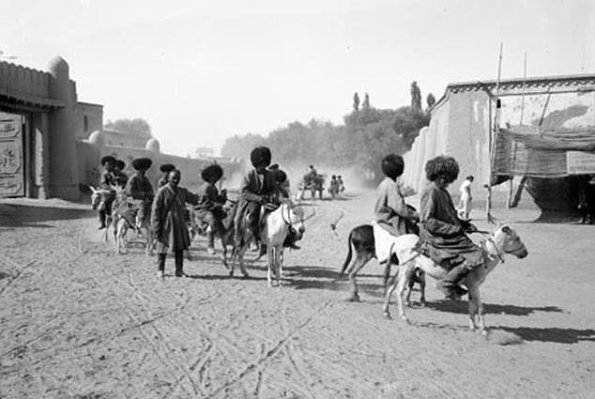1910 Предпл Ашхабад Наездники на Ослах