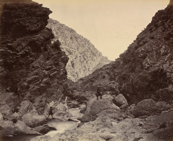 1879 Canyon under Ali Masjid 6, Reglar Troops of Peshavar Valley