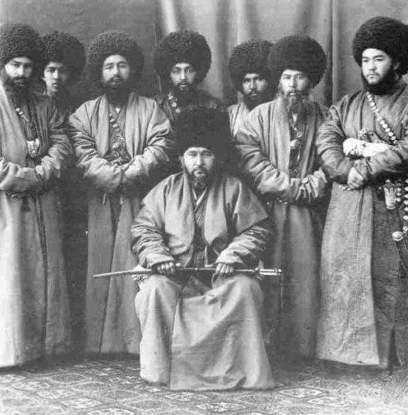 1895 Предпл Хива Хан Мухаммад-Рахимхан Феруз в Окружении Беков