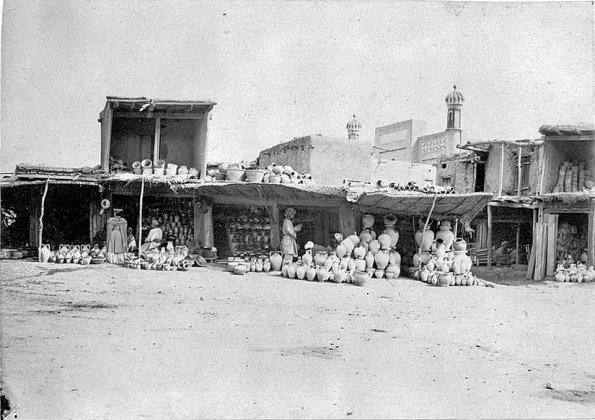 1905 Самарканд на Заднем Плане Зеленая Мечеть - Масжид-и-Кабуд - Мечеть Умара