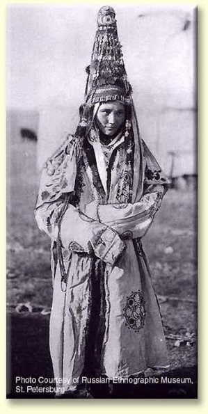 1910 Kazakh Girl in Dress
