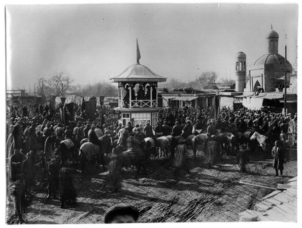 1929 Наманган Митинг по Поводу Празднования Дня Хлопка