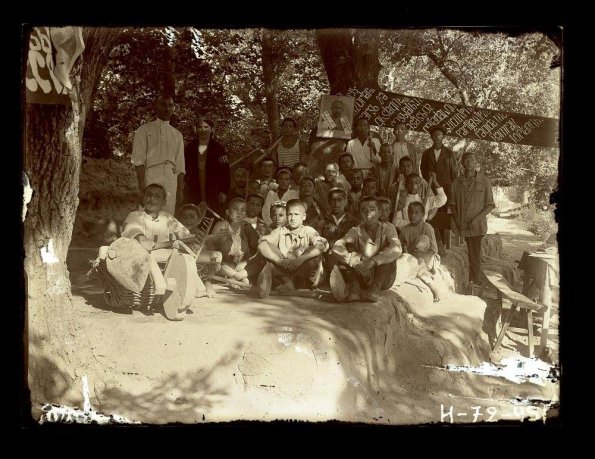 1931 Самаркандская Обл Ученики Школы Колхозной Молодежи