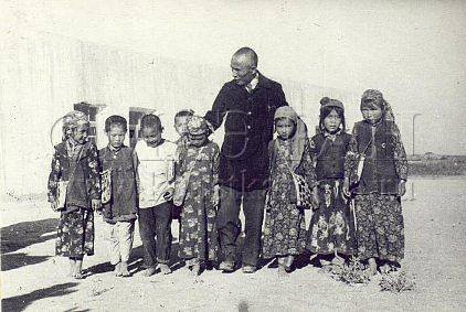 1935 Karakalpakistan School Children and Teacher