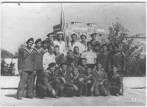 1938 Морская школа 1983г На заднем плане дома 17кв-ла
