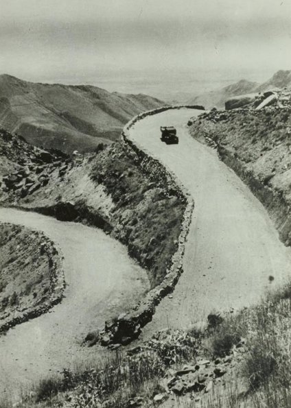 1950 Uzbekistan Mountain Road