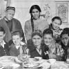 1960 Tashkent Bahri Akramova (4 from right) and Shaamed Shamahmudov (right) took 16 kids WW2 1