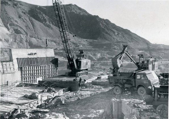 1969 Строительство андижанского водохранилища на реке Карадарья 1