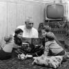 1970 Turkmenistan Grandpa and Children
