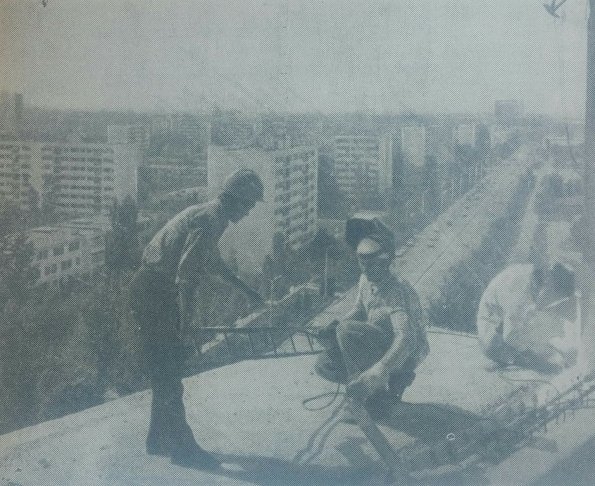 1980 Ташкент Сварщики на Стройке